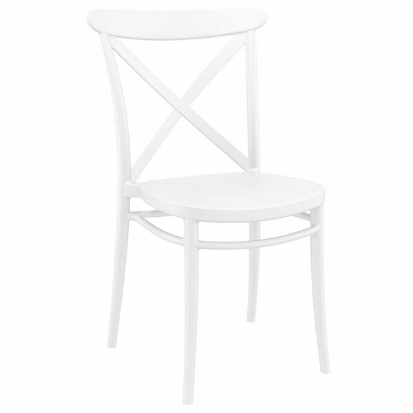 Calle Cross Resin Outdoor Chair White -  set of 2 CA2855704